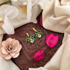 Vriksham Elegant Style Kundan Jadau Bugadi-Green White-J4165