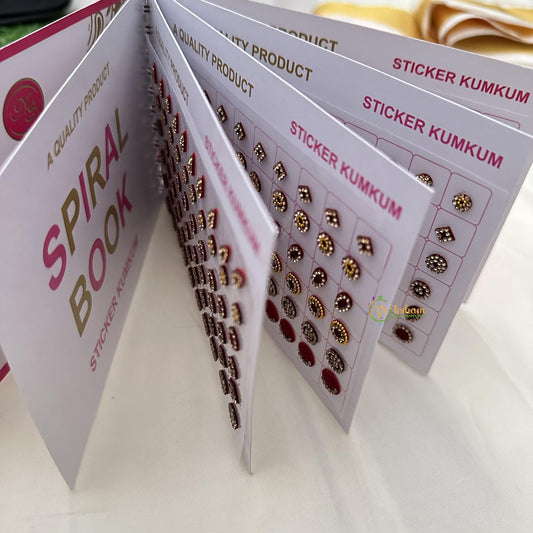 Maroon Stone Sticker Bindi Book-Navya Suhag-BB151