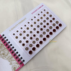 Maroon Stone Sticker Bindi Book-Navya Suhag-BB151