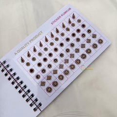 Maroon Stone Sticker Bindi Book-Navya Suhag-BB151