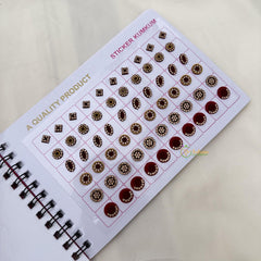 Maroon Stone Sticker Bindi Book-Navya Suhag-BB151