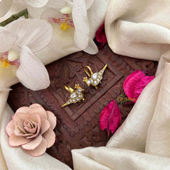 Vriksham Peacock Style Kundan Jadau Bugadi-White-J4171