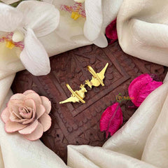 Vriksham Peacock Style Kundan Jadau Bugadi-White-J4171