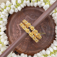 Vriksham Ganesh Goodes White Stone Bangles-G20864