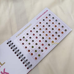 Multicolor Stone Sticker Bindi Book-Navya Suhag-BB152