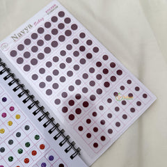 Colorful Small Size Sticker Bindi Book-Navya Suhag-BB132