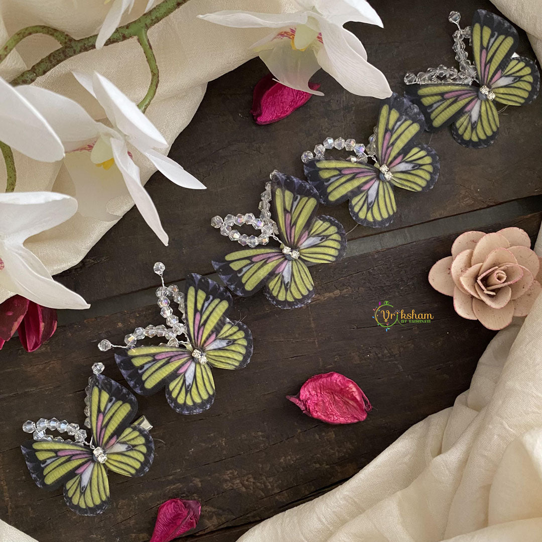 Green Butterfly Hair Clip-Hair Accessories-H649