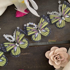 Green Butterfly Hair Clip-Hair Accessories-H649