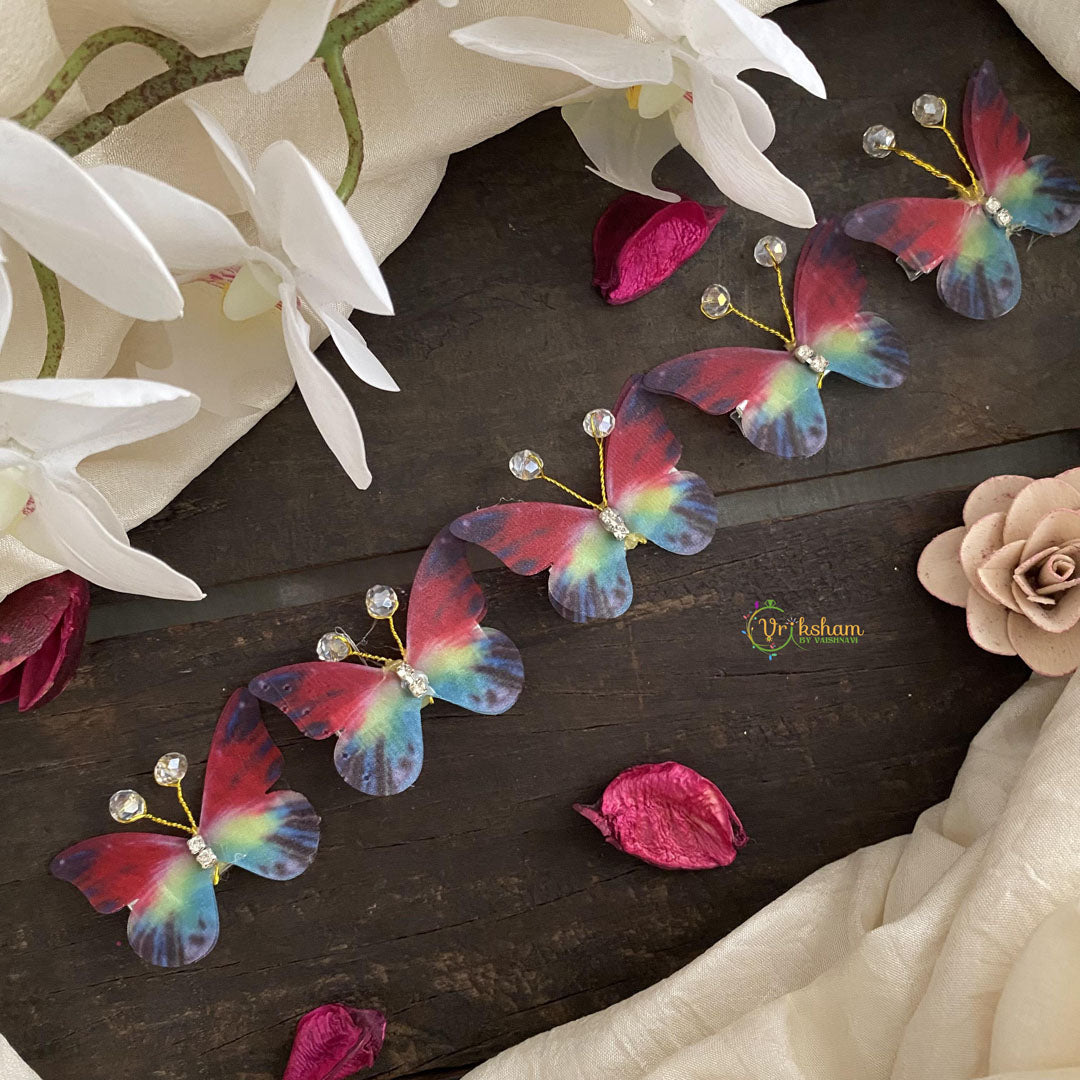 Multicolor Butterfly Hair Clip-Hair Accessories-H648