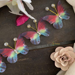 Multicolor Butterfly Hair Clip-Hair Accessories-H648