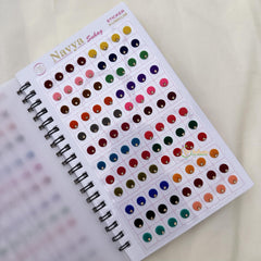 Plain Color Different Shape Sticker Bindi Book-Navya Suhag-BB130