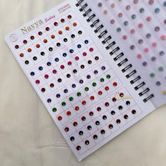 Plain Color Different Shape Sticker Bindi Book-Navya Suhag-BB130