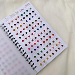 Plain Color Different Shape Sticker Bindi Book-Navya Suhag-BB130