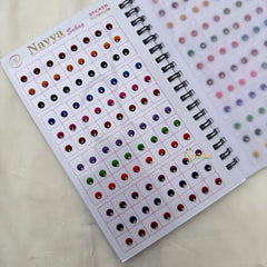 Plain Color Different Shape Sticker Bindi Book-Navya Suhag-BB130