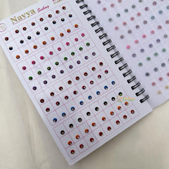 Plain Color Different Shape Sticker Bindi Book-Navya Suhag-BB130