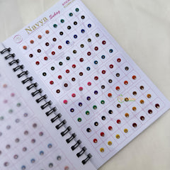 Plain Color Different Shape Sticker Bindi Book-Navya Suhag-BB130