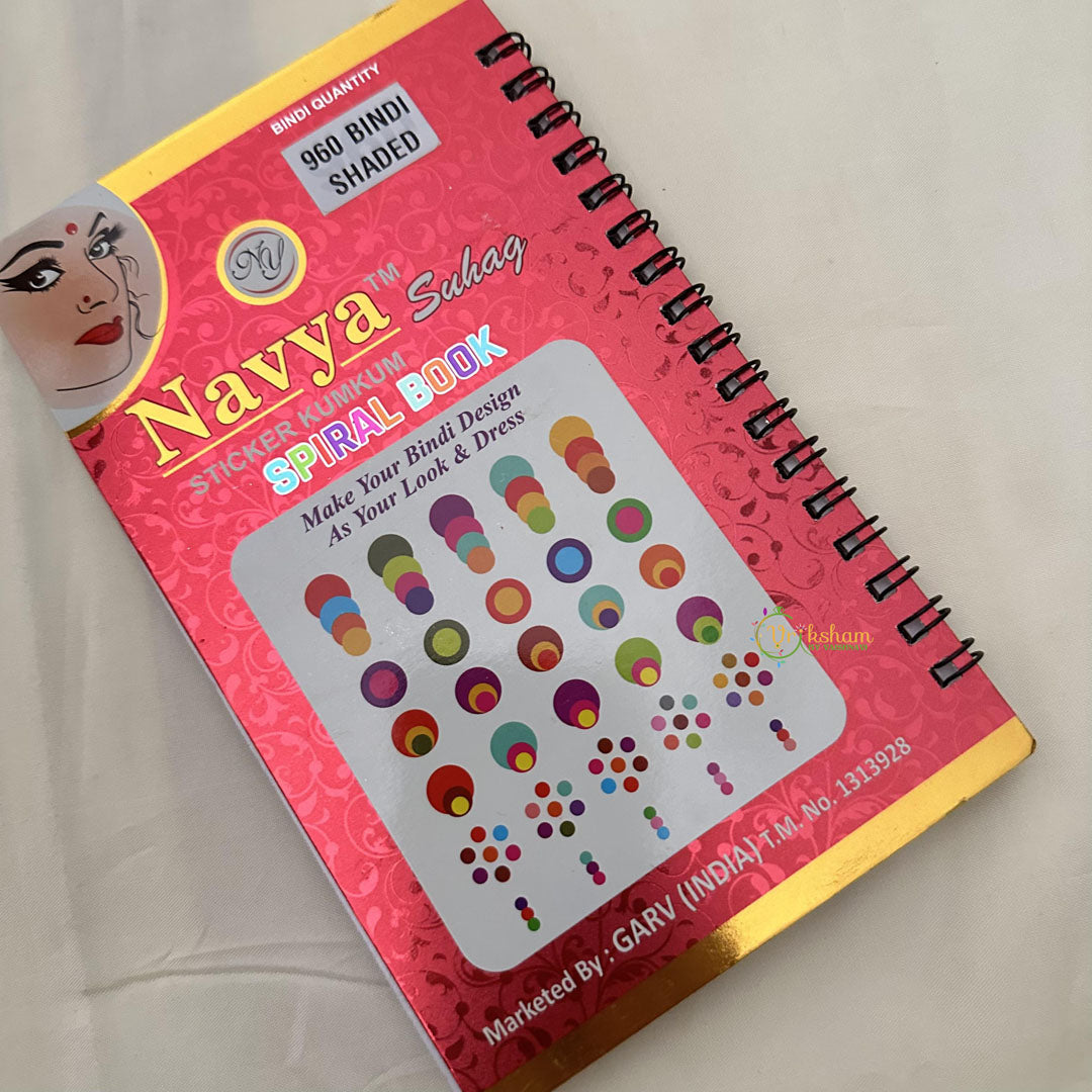 Designer Color Sticker Bindi Book-Navya Suhag-BB134