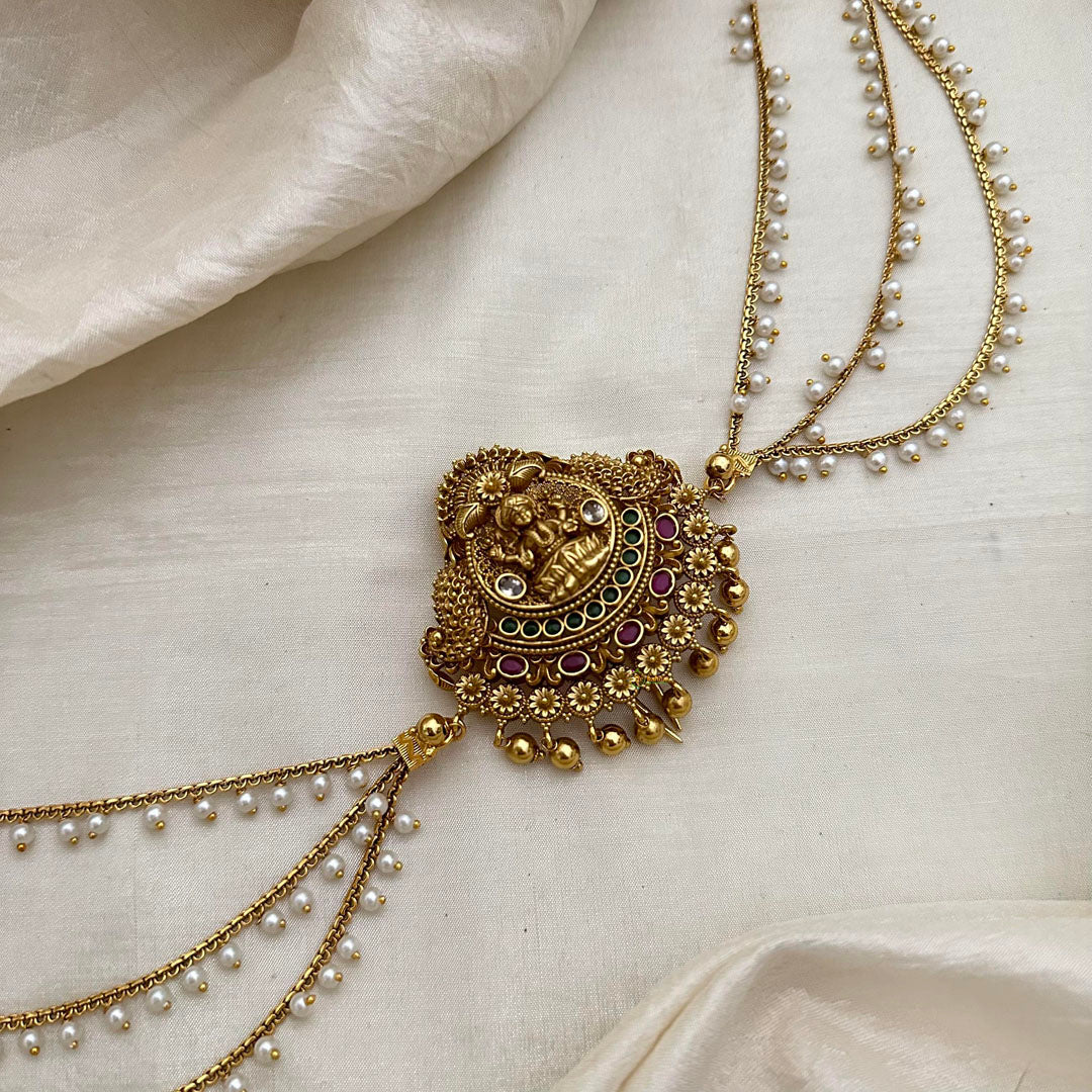 Premium Mayil Lakshmi Jada Billai with Pearl Maatil-Bun Billai-G13147