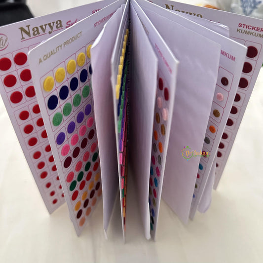 Double Shaded Color Sticker Bindi Book-Navya Suhag-BB133