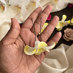 Yellow Flower Bobby Pin-Hair Accessories-H639