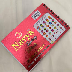 Cocktail Round Shaded Stone Sticker Bindi Book-Navya Suhag-BB150