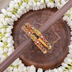 Vriksham Lakshmi Pink Floral  Stone Bangles-G20884