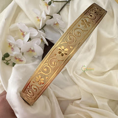 Floral Brass Plated Plain Hipbelt-Teenage- G14558