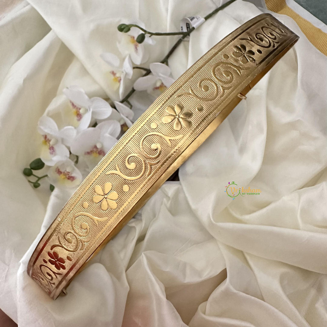 Premium Floral Brass Plated Plain Hipbelt-Adult-G14563