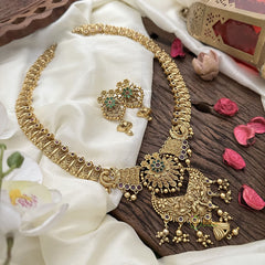 Vriksham Gold Look Alike Lakshmi Long Neckpiece-G16175