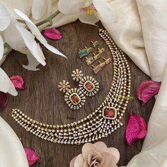 Vriksham Interchangeable American Diamond Short Neckpiece-G16260