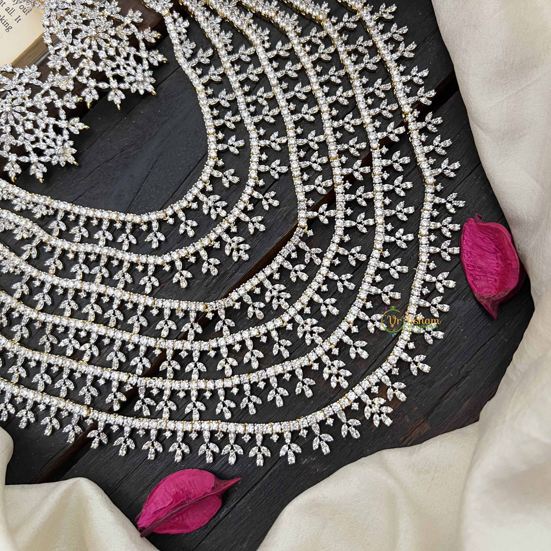 Vriksham Celestical Spark 6 Layered American Diamond Haram-G20194