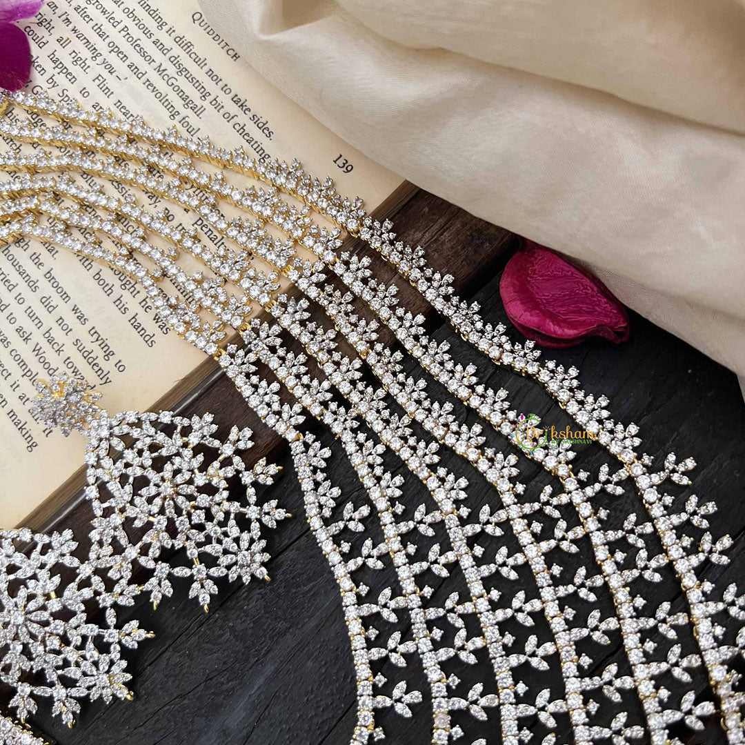 Vriksham Celestical Spark 6 Layered American Diamond Haram-G20194