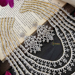 Vriksham Celestical Spark 6 Layered American Diamond Haram-G20194