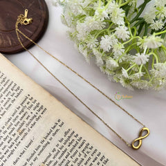 Vriksham Infinity Gold Look Alike Anti Tarnish Necklace Chain-G20938