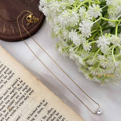 Vriksham Minimalist Heart Pendant Gold Alike Anti Tarnish Necklace Chain-G20955