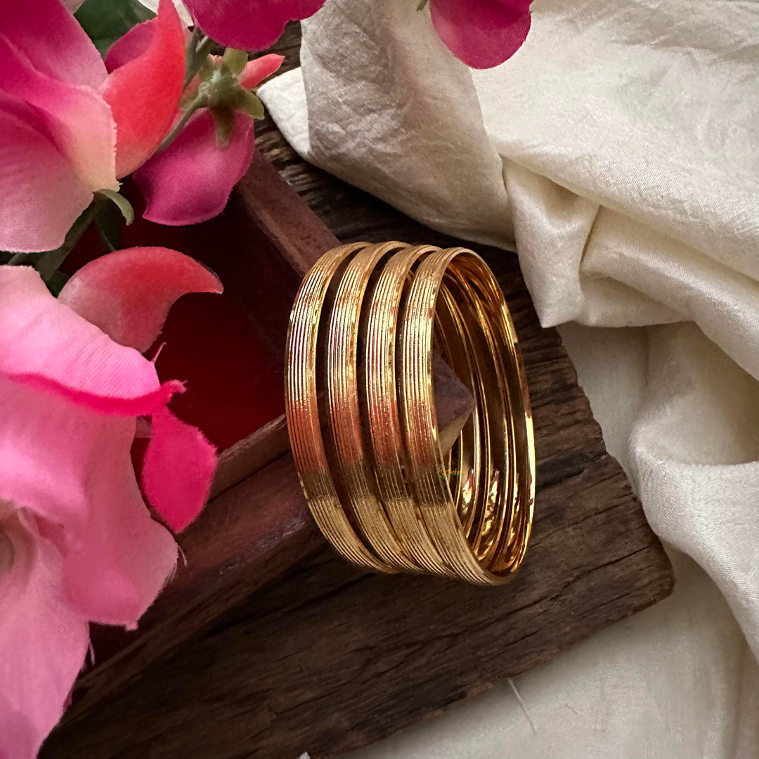 Thick Gold Look Alike Daily Wear Bangles-G13200