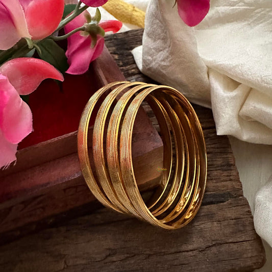 Thick Gold Look Alike Daily Wear Bangles-G13200