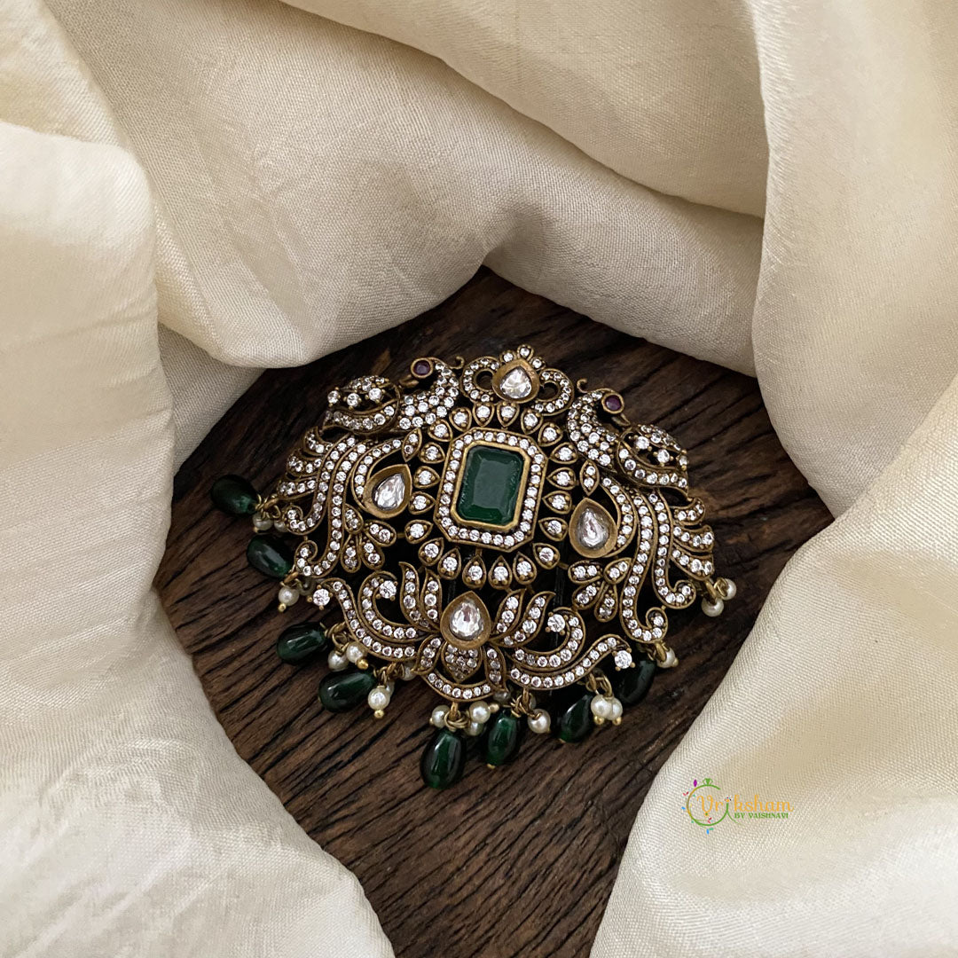 Premium Victorian Diamond Bun Billai-Green-G12381