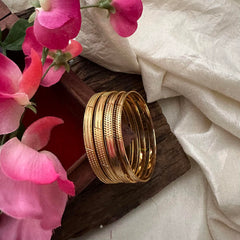 Designer Gold Look Alike Thick Daily Wear Bangles-G13197