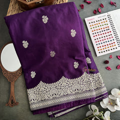 Vriksham Purple Keerti Suresh Mashru Satin Silk Banarasi Saree-VS4282