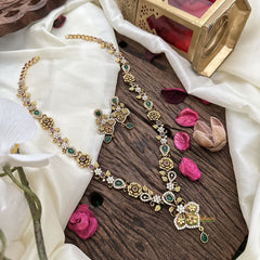 Vriksham Unique Floral AD Stone Neckpiece-G16211