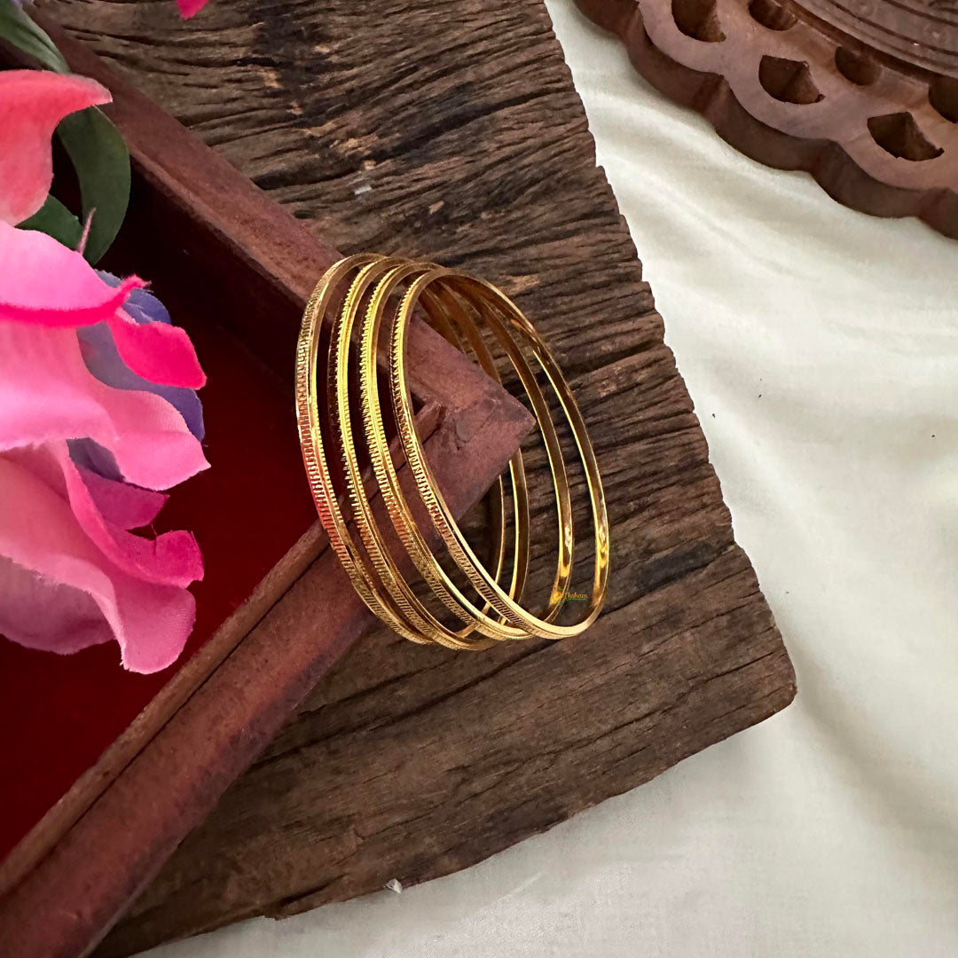 Elegant Gold Look Alike Daily Wear Bangles-G13177