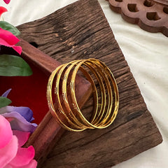 Gold Look Alike Daily Wear Bangles-Thick-G13202