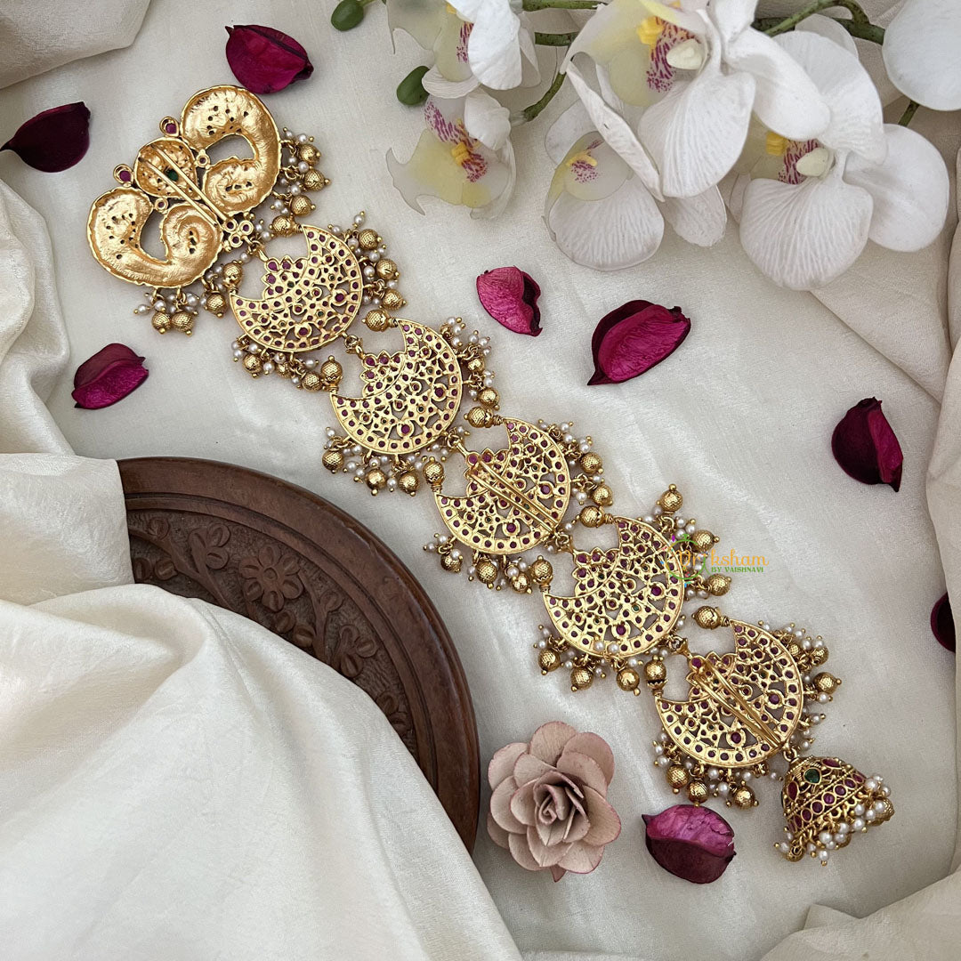 Vriksham Designer Half Moon Style Bridal Jada Billai-Pearl-G19284