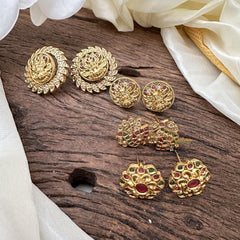 Exquisite Gold Look Alike Interchangeable Studs-G14535