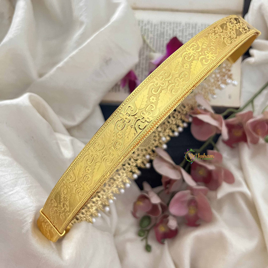 Vriksham Exquisite Floral Bridal American Diamond Hipbelt-Green-G20245