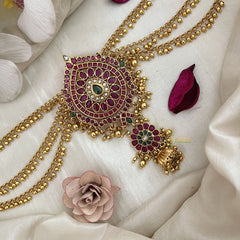 Vriksham Designer Floral Jada Billai With Gold Maatil Bridal Jada Billai-G19310