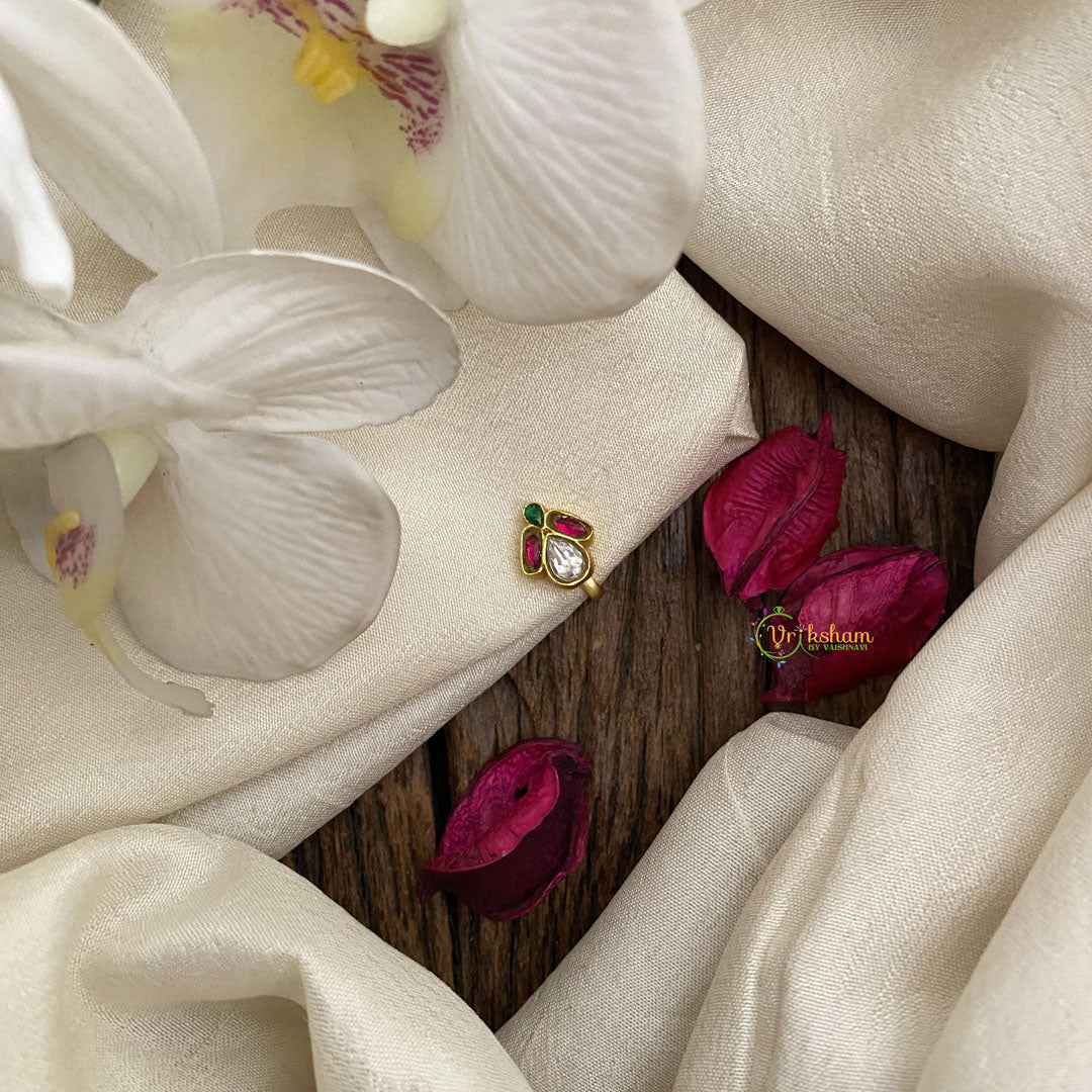 Vriksham Exquisite Jadau Kundan Stone Nath/Nose pin-J2907