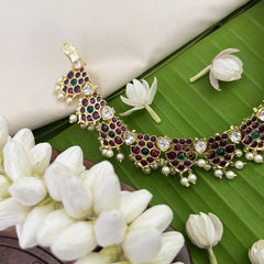 Vriksham Precious Kemp Short Neckpiece-Pearl-G18546