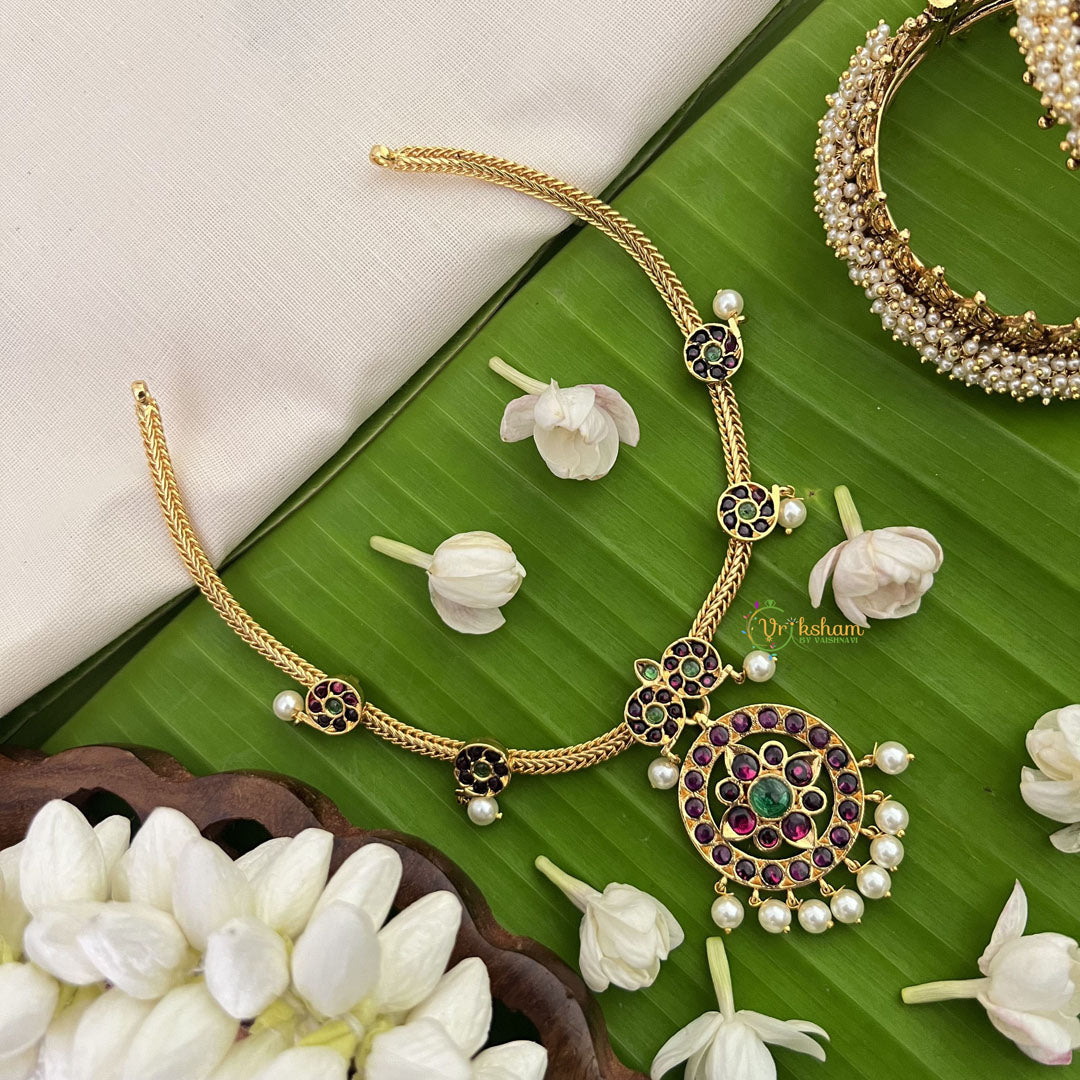 Vriksham Precious Kemp  Round Kemp Addigai-Pearl-G18547